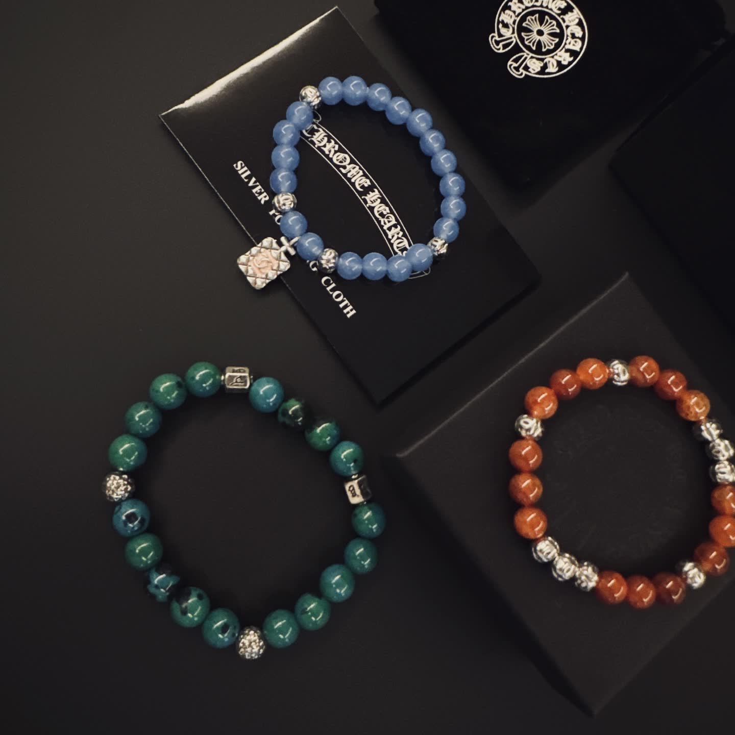 Chrome Hearts Beaded Bracelet Set